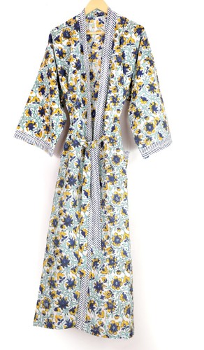 Abito kimono lungo 100 cotone - lungo,