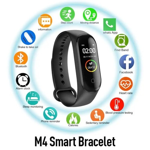 Smart watch fitness tracker - m4,