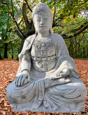 STATUA BUDDA BUDDHA PIETRA DA