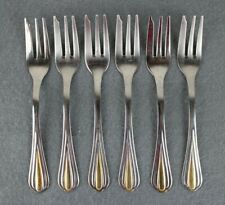 Set 6 Forchette da dolce piccole IN ACCIAIO INOX 18/10 Mottinox VINTAGE Italy