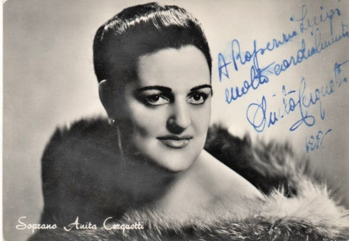 Autografo anita cerquetti - autografo,