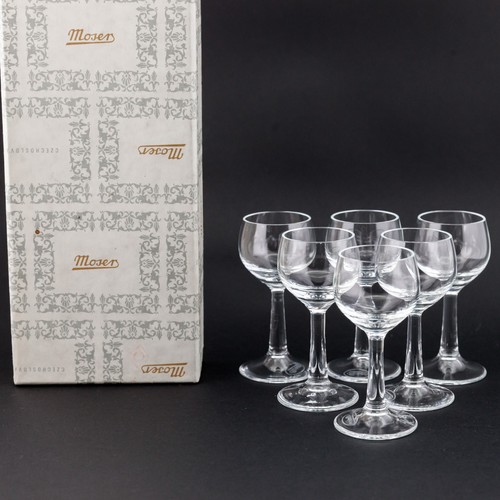 Moser crystal wine glasses - glasses, set