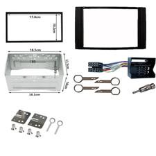 MASCHERINA ADATTATORE AUTORADIO 2 DIN FORD FOCUS / C-MAX NERO