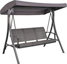 Dondolo da esterno CALCINATO da 3 posti con tetto parasole, LAP 192x179x123 cm