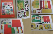 disegni su cartoncino per traforo CWC di grande formato a colori anni 60