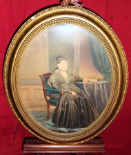 Antique Watercolor Painting Of