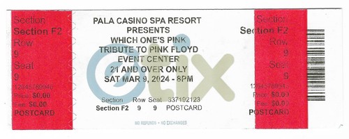 Biglietto pink floyd - biglietto, what