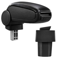 Bracciolo Centrale Pelle Nero Riferimento/Bianco per Opel Astra G