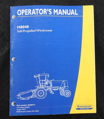 New holland h8040 manuale - new,