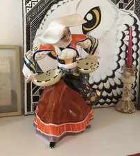 Ceramica Italiana ESSEVI Vacchetti mola Lenci Sarda Costume Atzara Sardegna 900