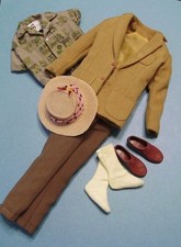 DREAMBOAT # 785 KEN JACKET PANTALONI CAPPELLO Outfit VINTAGE Barbie MATTEL Riproduzione