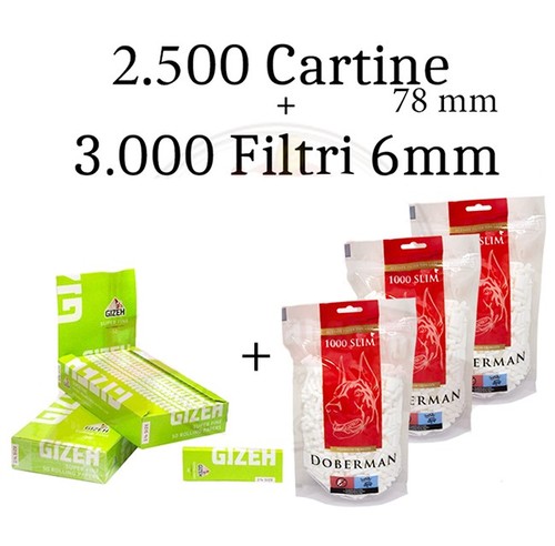 500 cartine gizeh 78mm - , +