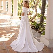 Abito da sposa maniche corte