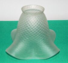 Antico ricambio in vetro (tulipe) bianco per applique-lampada-lampadari ('900)