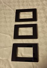 Vimar Placche Linea Idea, Usate, 3 Pezzi In Metallo Nere.