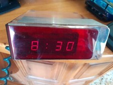 OROLOGIO WATCH LED RED NUCLETRON MILANO SPACE AGE VINTAGE