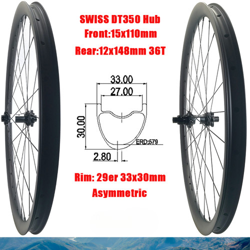 Set ruote bici 29er - am, mtb