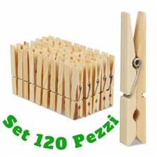 Set 120 Pezzi Mollette Pinze