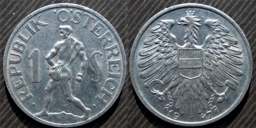 Austria 1 schilling - austria, 1947