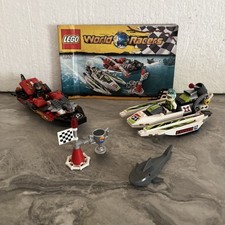 LEGO 8897 World Racers completo barche minifigures squalo