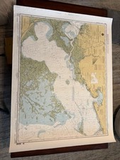 NOAA Chart 11372 - Sovrapposizione da Lago Borgne a Isola dei Gatti LORAN-C (34a Ed. 1996) Nev