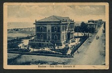 er117 CARTOLINA RICCIONE VIALE VITTORIO EMANUELE III 1923+++