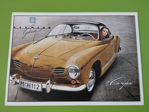 Cartolina epoca karmann - vw,