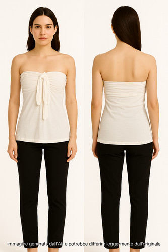Maglia top donna woman white - top,