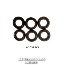 TENUTA ACQUA PER PISTONI DIAMETRO 15 PER IDROPULITRICE KIT 6 PZ