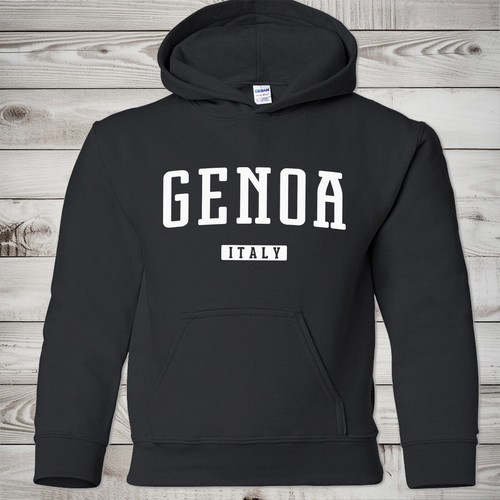 Felpa con cappuccio genova - con,