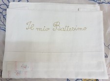 SET LENZUOLA PER BATTESIMO PER CULLA LETTINO BAMBINO BAMBINI NEONATO 