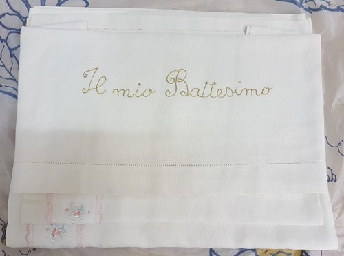 Set lenzuola per battesimo - per,