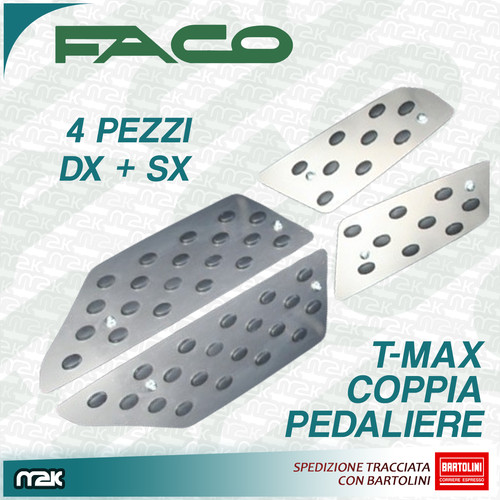 Kit pedane metallo poggiapiedi - pedane,
