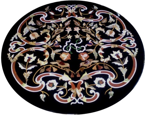 Piano tavolo marmo nero - tavolo, 30"