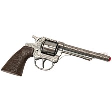 Pistola western pressofusa Wild West con fondina cowboy giocattolo revolver NEW