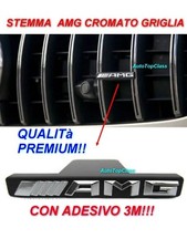 STEMMA PER AMG MERCEDES ANTERIORE LOGO FREGIO GRIGLIA CLASSE CLA GLA E S