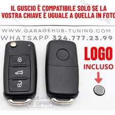 TELECOMANDO CHIAVE 3 TASTI compatibile per VW GOLF 6, VI Polo 6R, Passat B7 CC