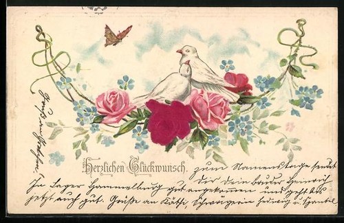 Cartolina tessuto goffrato - cartolina, in