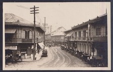 73289) Foto autentica cartolina Escola Manila Plaza Moraga 1925 ca. Filippine