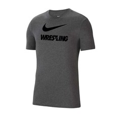 T-shirt uomo Nike WRESTLING Maglietta da allenamento Grigio Wrestling Wordmark