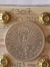 2 Lire Sabaude 1907 Periziata