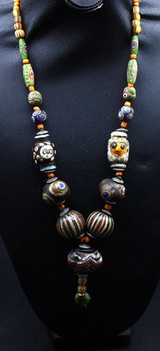 Collana perle vetro - in,