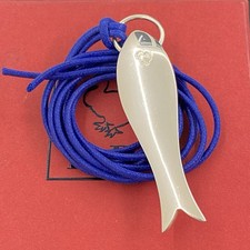 Dodo Pomellato Collana Ciondolo Maxi Pesce Argento Unisex Raro Fuori Produzione 