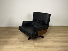 Poltrona girevole 401 Menilio Taro Cinova legno pelle anni 60’ vintage design