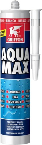 Aqua max cartuccia 425g bianco - max,