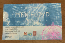 Biglietto Ricordo  Concerto Pink Floyd  Torino  13 Settembra 1994