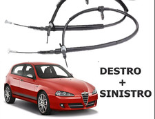 KIT 2 CAVI FUNE FILO FRENO A MANO DESTRO + SINISTRO  ALFA ROMEO 147 156