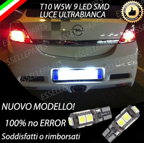 Coppia luci targa led astra - targa,