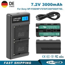 2 pezzi NP-F550 batteria