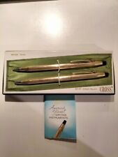 CROSS PENNA A SFERA + MATITA - SET 6601 - 12KT GOLD FILLED - Vintage